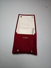 Authentic New Cartier Watch & Jewelry OEM Red Travel Pouch  picture