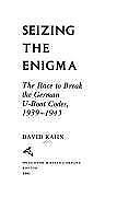 Seizing the Enigma: The Race to Break the - David Kahn, 9780395427392, hardcover picture