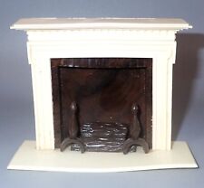 Renwal Dollhouse Fireplace 1:16 doll house Cream & Brown Vintage picture
