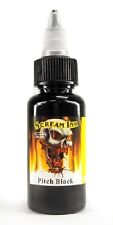 SCREAM TATTOO INK PITCH BLACK Dark Bold Black Ink Supply (4 Sizes Available) picture