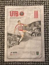 Sheffield United v Carlisle United - 2021/22 - League Cup 1st Round - Programme picture