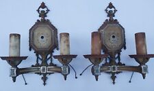 Beautiful Vintage Wall Sconce Pair Art Deco Victorian Antique Granny picture