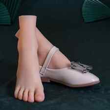 Girls Silicone Foot Model Small Size Simulation Mannequin Feet Nail Art Display picture