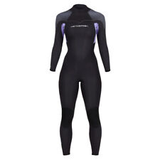 Used Henderson 5mm Womens Thermoprene Pro Back Zip Wetsuit-Black/Lavender-Size:6 picture