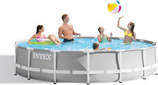 Intex 15' x 42in Prism Frame Above Ground Outdoor Backyard Swimming Pool Set picture