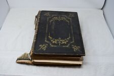 Antique Xtian Illuminated Holy Bible, The Apocrypha, Harper & Bros, 1846  picture