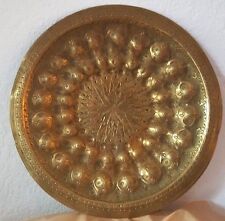 Persian antique brass plate hand engraved 11.5
