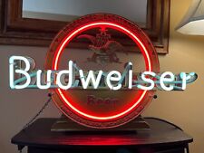 Original 1940s Budweiser Neon Sign Great Condition. Brilliant Neon Colors picture
