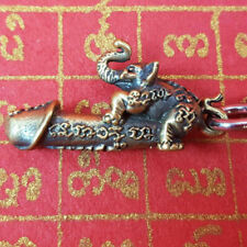 Elephant Paladkik Brass Yantra Talisman Plus Rope Magic Holy Thai Love Amulet picture