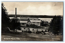 c1930's Scene at Munksunds Sagverk Pitea Sweden Vintage RPPC Photo Postcard picture