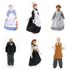 1/12 Scale Dollhouse Miniature Victorian Dolls Vintage Maid Chef Shopkeeper Toys picture