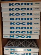 10 Koch Multi-Pleat XL8 16 x 25 x 2 MERV 8 furnace filter model 102-700-017 picture