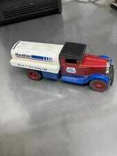Marathon Fuel Truck Bank Diecast Metal Joseph Ertl Signed Made By Scale Models picture