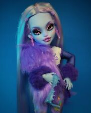 ☠ OOAK custom Monster High doll repaint Abbey Bominable Ever After goth bjd ☠ picture