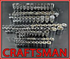 CRAFTSMAN HAND TOOLS 136pc 1/4 3/8 1/2 SAE METRIC MM Ratchet Wrench Socket Set  picture