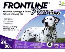 Frontline Plus for Large Dogs 45-88 Lbs.  - 3 Doses - Genuine EPA picture