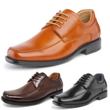 Men's Oxfords Shoes Square Toe Lace up Classic Dress Business Shoes Size 6.5-15 picture