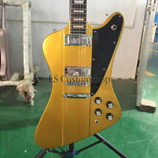 Custom Gold Fire Bird Electric Guitar Solid Body Chrome Hardware Fast Shipping picture