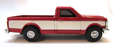 Vintage 1992 Ertl 1:64 Diecast Farm Toy Ford F250 4x4 Red White Pickup Truck picture