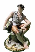 CAPODIMONTE GUISEPPE CAPPE WORKS OF ART ITALY 1959 PORCELAIN FIGURE PEASANT MAN picture