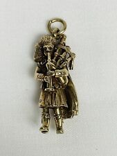 Antique Victorian 5.4g Solid 9k Yellow Gold Soldier Figurine Charm Pendant picture