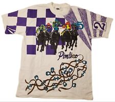 Vintage 1994 Racing Horse Pimlico AOP Shirt, Rare picture