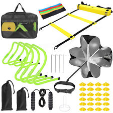 Agility Ladder Speed Training Equipment Set Running Parachute Cones for Football picture
