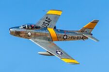 Poster, Many Sizes; F-86 Sabre during a Heritage Flight over Davis-Monthan AFB picture