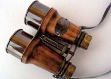 Antique Vintage Opera Glasses Binoculars Brass Mother of Pearl & Leather case picture