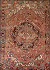 Vintage Geometric Heriz Traditional Hand-made Living Room Rug Area Carpet 10x13 picture