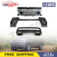Fits 2015-2019 Chevrolet Colorado New Front Bumper Upper Lower Grille Assembly picture
