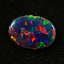 Black Fire Opal Oval Cabochon 15x11 mm 4 Cts AAA+ Australian Loose Gemstone picture