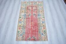 Antique Red Handmade Rug, 2.5x4.8ft, Turkish Vintage Small Rug, Anatolian Rug, picture