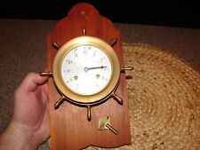Vintage Schatz Ship Bell 8 Day Clock Working Condition With Key West Germany picture