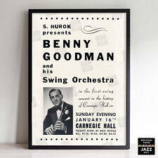 Benny Goodman jazz poster - Carnegie Hall - NYC - 1938 picture