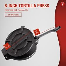 Victoria 8-Inch Commercial-Grade Cast-Iron Tortilla Press picture