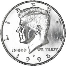 1998 D Kennedy Half Dollar CN-Clad Gem BU US Coin picture