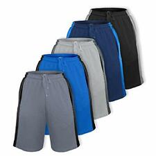 [5 Pack] Men’s Dry-Fit Active Athletic Shorts - Basketball Running Workout picture