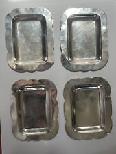 Vintage Sterling Silver/Mexico Silver 925 Set of 4 Butter Plates picture