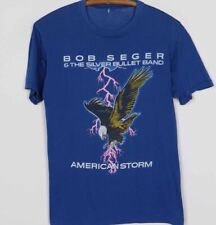 Vintage 1986 Bob Seger & The Silver Bullet Band American Storm Tour Shirt HE425 picture