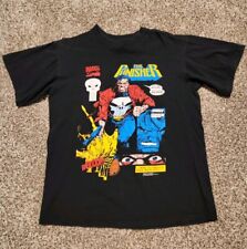 Rare Vintage the punisher marvel comics Mens Shirt Size L Made In The USA 1993 picture