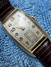 1940 Vintage HAMILTON Linwood, 43mm Long Curved Case, Silver Dial, Outstanding picture