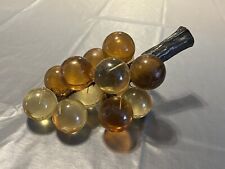 VINTAGE MCM AMBER LUCITE GRAPE CLUSTER - 10” Long picture