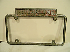 1950'S MACFARLAND CHILLICOTHE OHIO CHEVROLET DEALERSHIP LICENSE PLATE FRAME RARE picture