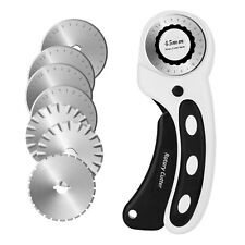 45mm Rotary Cutter +7 Replacement Blades Safety Lock Precise Cutting Sewing picture