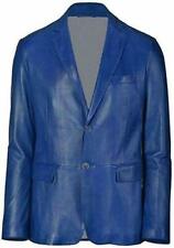 Classic Men's Real Leather Blazer Genuine Lambskin TWO BUTTON Coat Soft Jacket picture