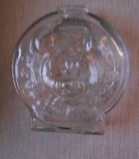 Walt Disney Mickey &  Minnie Mouse Glass Coin Bank Vintage Anchor Hocking picture