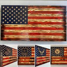Rustic Wood American Flag Marine Corps picture