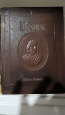 RARE: JESUS His Words and His Works by William Dallman (Antique - 1914) Leather picture