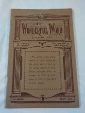Antique The Wonderful Word Monthly by Leon Tucker (May 1919, Volume 11, No. 8) picture